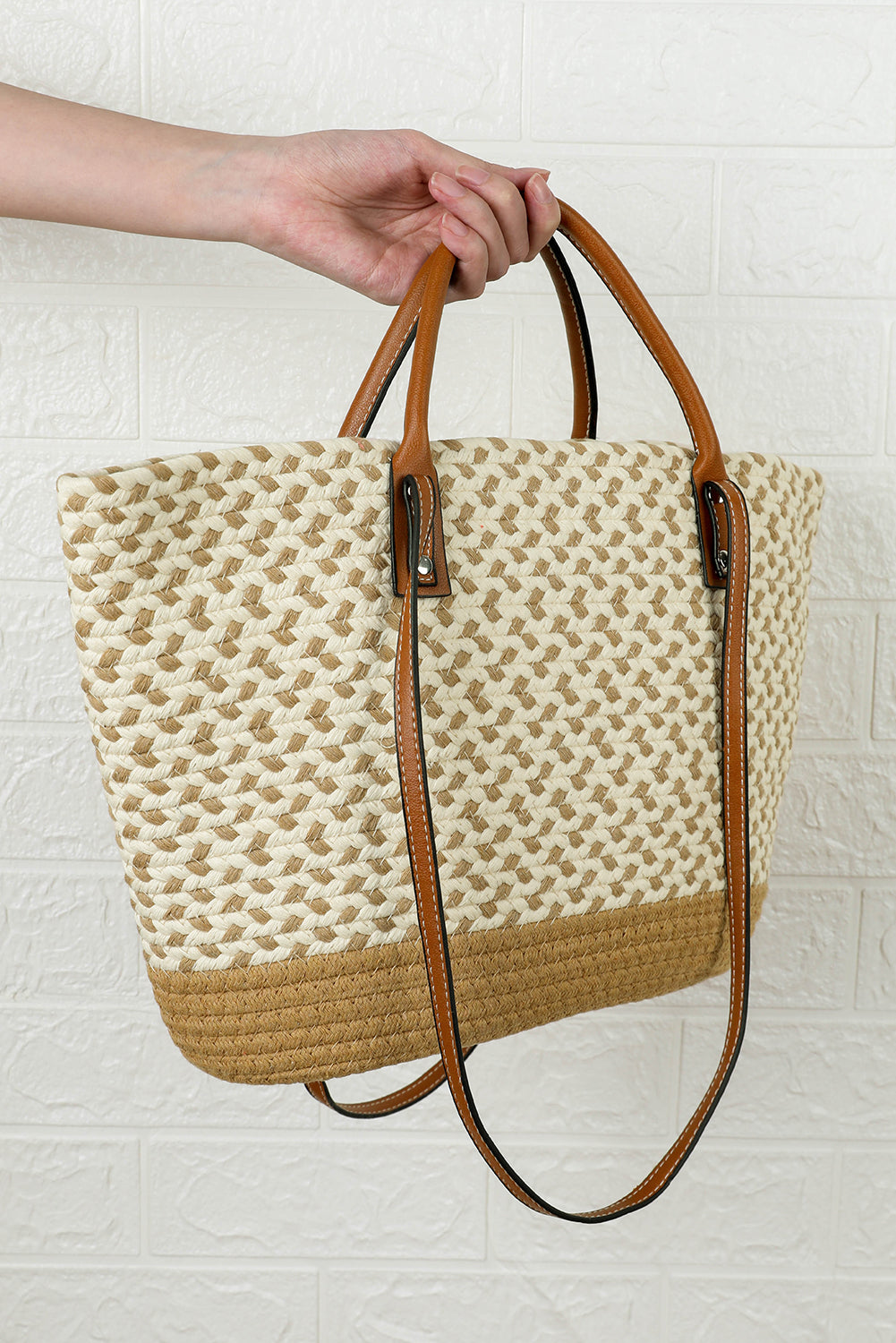 Jaylani Woven Tote Bag-4