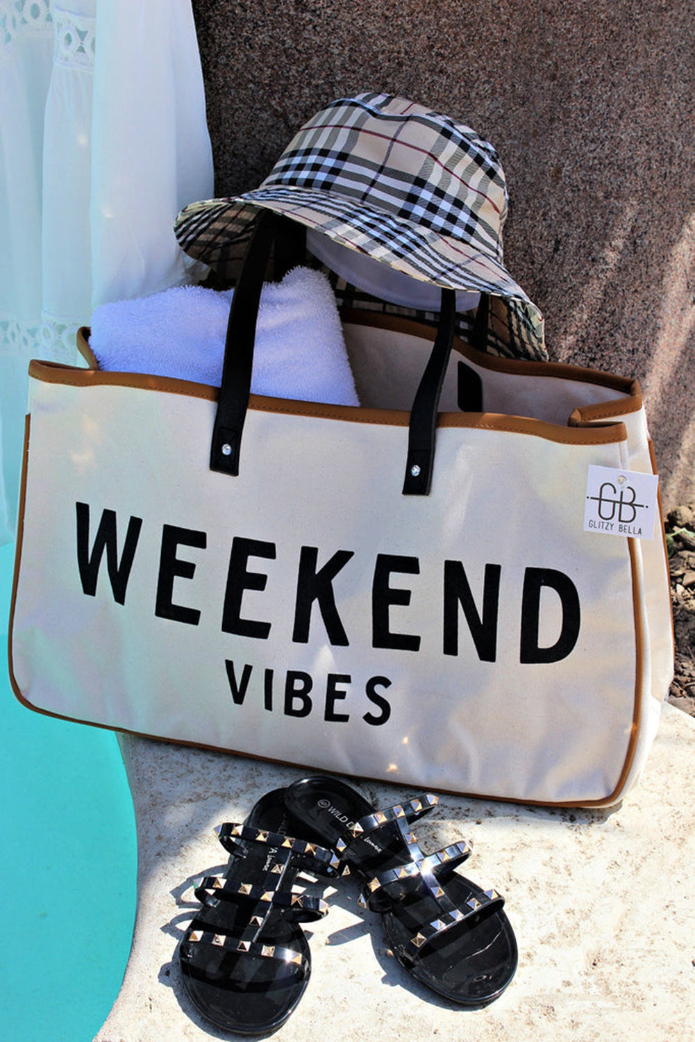 Alicia WEEKEND VIBES Canvas Tote-2